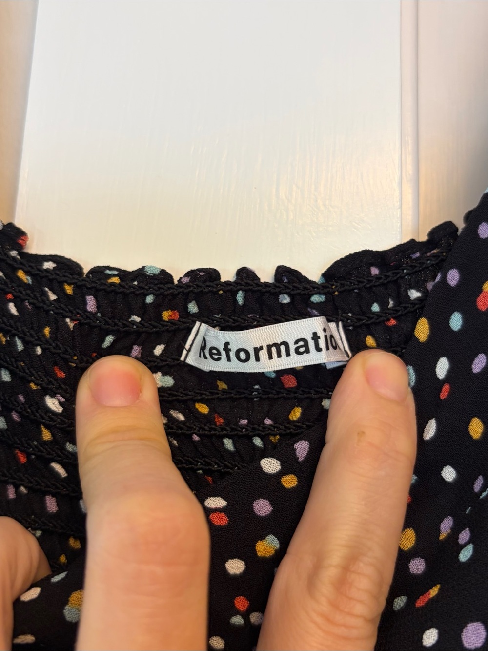 Reformation Lisbon Top in Confetti - Picture 7 of 9